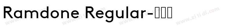 Ramdone Regular字体转换
